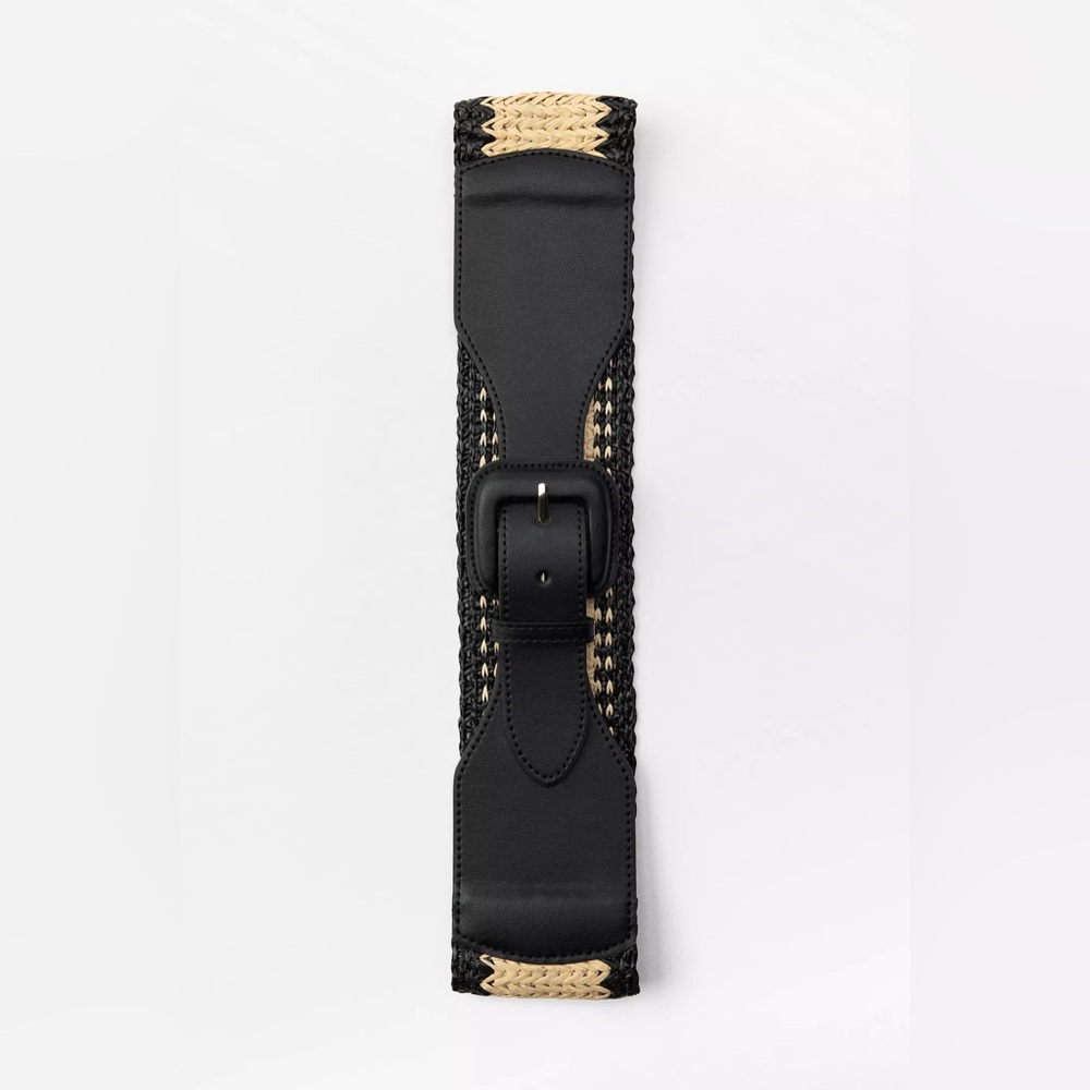 βοΈSOLDβοΈ ZARA WOVEN COMBINATION BELT SIZE 90 M L - Picture 1 of 7